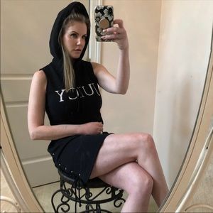 Juicy Couture Black Label Lace Up Dress XS NWOT